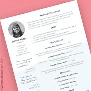 Cv Template Collection 193 Free Professional Cv Templates In Word