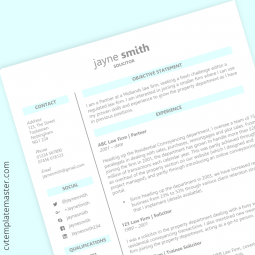 Legal CV template: free law-themed Word download
