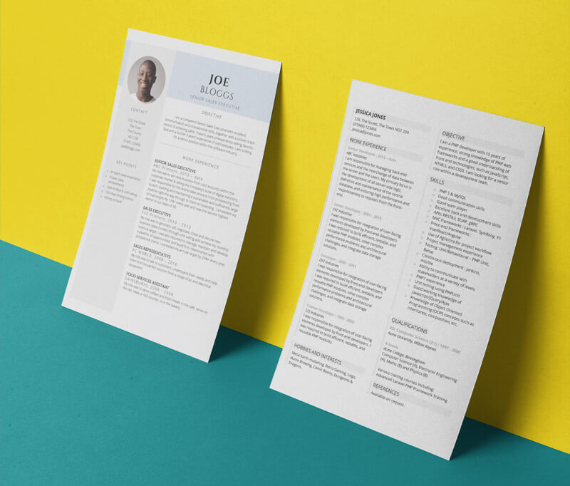 Certified and Guided CV templates