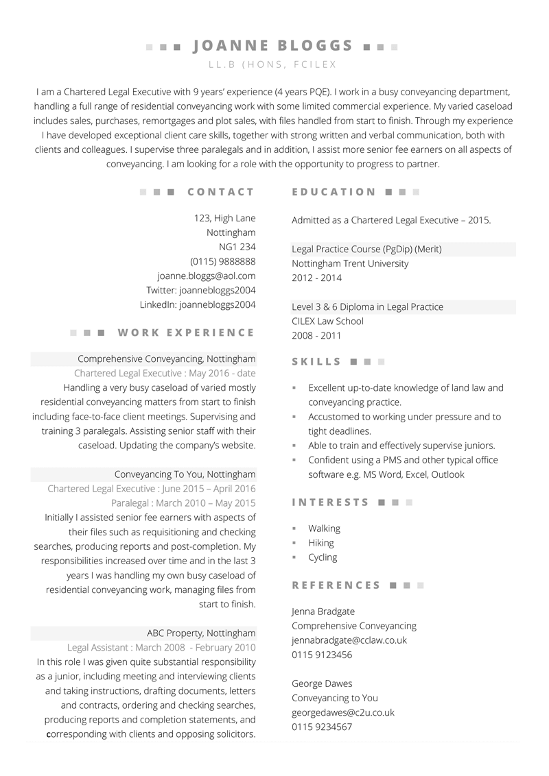Conveyancing Cv Example Free Word Cv Template To Download Cv Template Master
