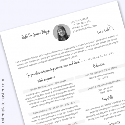 Free Microsoft Word Solicitor CV template