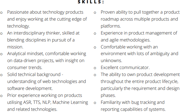 Manager CV template skills section example