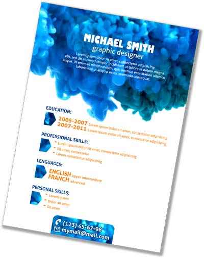 Example of a simple CV template